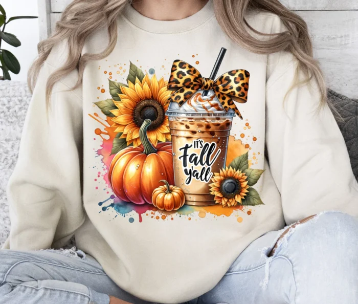 It's Fall Y'all Tshirt - Image 1
